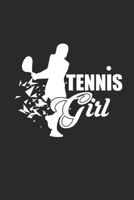 TENNIS GIRL: Notizbuch für Tennisspieler Notebook Tennis Journal 6x9 liniert lined 1694447170 Book Cover
