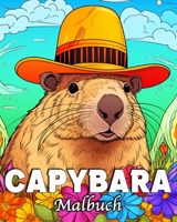 Capybara Malbuch: 50 einzigartige Illustrationen zum Stressabbau und zur Entspannung (German Edition) B0CV4G69WR Book Cover