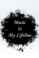 Music is my life line: Lined Notebook / Journal Gift, 100 Pages, 6x9, Soft Cover, Matte Finish Inspirational Quotes Journal, Notebook, Diary, Composition Book 1661962629 Book Cover