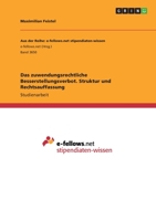 Das zuwendungsrechtliche Besserstellungsverbot. Struktur und Rechtsauffassung 3346333213 Book Cover