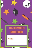 Halloween Notebook: Halloween gifts for women, men, kids, adults and girls: cute & elegant Vivid Violet blank Lined notebook/Journal to write in 1691107832 Book Cover
