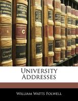 University Addresses 0353873608 Book Cover