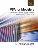 VBA for Modelers: Developing Decision Support Systems Using Microsoft® Excel (with VBA Program CD-ROM)