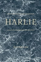 Harlie : Personalised Custom Notebook for Harlie: Beautiful Marble Effect Notebook Notepad Jotter - Makes a Special Personal Gift and Present for Abby 1711662615 Book Cover