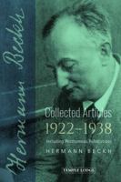 Collected Articles, 1922-1938: Including Posthumous Publications 1915776023 Book Cover