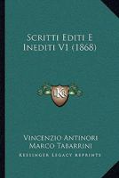 Scritti Editi E Inediti V1 (1868) 1148582800 Book Cover