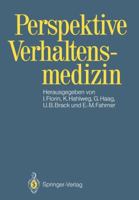 Perspektive Verhaltensmedizin 3540507817 Book Cover