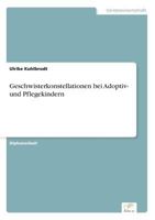 Geschwisterkonstellationen Bei Adoptiv- Und Pflegekindern 3838664426 Book Cover
