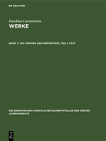 Die Chronik Des Hieronymus, Teil 1: Text 3112489837 Book Cover