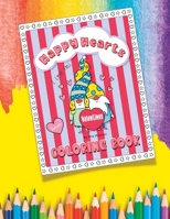 Happy Hearts: Coloring Book B0BV43CVNC Book Cover