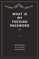 WTF Is my Password: notebook, password book small 6 x 9 inch 1677905409 Book Cover