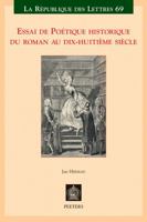 Essai de Poetique Historique Du Roman Au Dix-Huitieme Siecle 9042942061 Book Cover