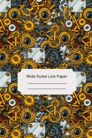 Steampunk Theme Art Wide Ruled Line Paper 1652235647 Book Cover