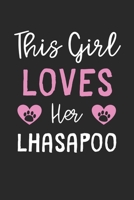 This Girl Loves Her LhasaPoo: Lined Journal, 120 Pages, 6 x 9, Funny LhasaPoo Gift Idea, Black Matte Finish (This Girl Loves Her LhasaPoo Journal) 1673528384 Book Cover