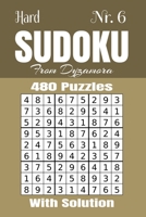 Hard Sudoku Nr.6: 480 puzzles with solution 1695794400 Book Cover