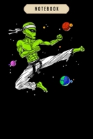 Notebook: Space Alien Karate Ninja UFO Martial Arts Jiu Jitsu Boys Notebook-6x9(100 pages)Blank Lined Paperback Journal For Student-Jiu jitsu Notebook for Journaling & Training Notes-BJJ Jounal-Jiu ji 1675465363 Book Cover