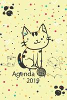 Agenda 2019: Agenda Mensual y Semanal + Organizador I Cubierta con tema de Gatos Enero 2019 a Diciembre 2019 6 x 9in 1795435925 Book Cover