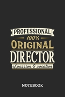 Professional Original Director Notebook of Passion and Vocation: 6x9 inches - 110 dotgrid pages - Perfect Office Job Utility - Gift, Present Idea 1696567432 Book Cover