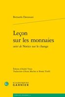 Lecon Sur Les Monnaies 2406097420 Book Cover