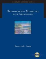 Optimization Modeling with Spreadsheets (with CD-ROM) 0534494749 Book Cover