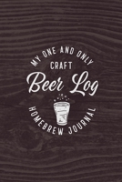 My One and Only Craft Beer Log Homebrew Journal: Blank Recipe Book for Homebrewers | Beer Geek Gift | Beer Brewing Log 1672652723 Book Cover