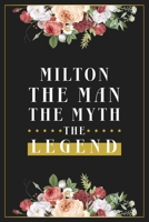 Milton The Man The Myth The Legend: Lined Notebook / Journal Gift, 120 Pages, 6x9, Matte Finish, Soft Cover 1673980236 Book Cover