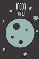 moon journal: small lined Moon Notebook / Travel Journal to write in (6'' x 9'') 120 pages 1692721372 Book Cover