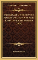 Beitr�ge Zur Geschichte Und Revision Des Textes... 1011106051 Book Cover