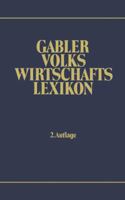 Gabler Volkswirtschafts Lexikon 3409991824 Book Cover