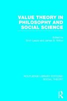 Value Theory in Philosophy and Social Science 1138787434 Book Cover