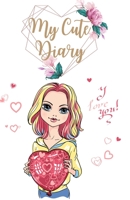 My Cute Diary: Unlined Colored Cute Journal Notebook to Write in for Girls, Women- Colored Pages Notebook with Illustrated Fashion Girls for Journaling, Sketching, Diary- Thick Paper 0359964664 Book Cover