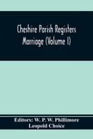 Cheshire Parish Registers. Marriege 9354369855 Book Cover