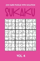 200 Hard Puzzle With Solution Sukaku Vol 4: Challenging Sudoku variation, puzzle booklet, 2 puzzles per page 171191066X Book Cover