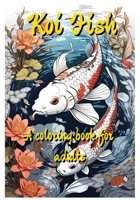 Koi Fish: a coloring book for adults B0CKPYFJXW Book Cover