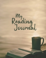 My Reading Journal: Cute and spacious notebook for reviews and organizing your reading, your favorite books, and your TBR-list 1710802510 Book Cover