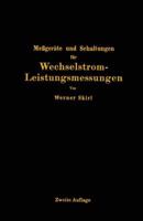 Messgerate Und Schaltungen Fur Wechselstrom-Leistungsmessungen 3642904181 Book Cover