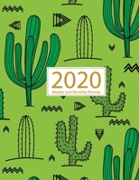 2020 Planner Weekly and Monthly: Jan 1, 2020 to Dec 31, 2020: Weekly & Monthly Planner + Calendar Views Inspirational Quotes and Cactus Cover (2020 Planner Series) 1673821391 Book Cover