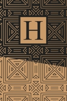 H: Art Deco Initial H Monogram Notebook, H Monogrammed Journal Gift 1693734087 Book Cover