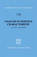 Analysis in Positive Characteristic 0521509777 Book Cover