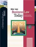 Interactive Text, Business Law Today with Access Certificate and InfoTrac College Edition 0324190964 Book Cover
