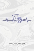 Daily Planner Weekly Calendar: Corno Player Organizer Undated - Blank 52 Weeks Monday to Sunday -120 Pages- Wind Instrument Notebook Journal Horn Player - Instrument Heartbeat To-Do List for Instrumen 1674600887 Book Cover