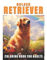 50 Golden Retriever Coloring Book: Delight in the Beauty of Golden Retrievers with this Adult Coloring Book B0CTYP399K Book Cover