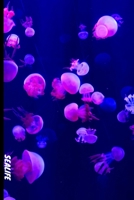 SEA LIFE: 6x9 120 page lined paperback notebook exercise book - beautiful Jellyfish, underwater, ocean notebook for school or creative writing 1694694453 Book Cover