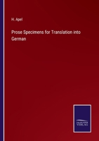 Prose Specimens for Translation into German 1163270954 Book Cover