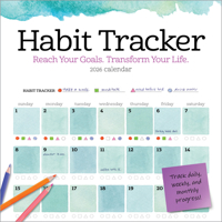 Habit Tracker Wall Calendar 2026: Reach Your Goals--Transform Your Life 1523529512 Book Cover