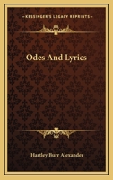 Odes And Lyrics 116376809X Book Cover