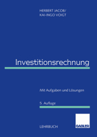 Investitionsrechnung: Mit Aufgaben Und Losungen 3409372253 Book Cover