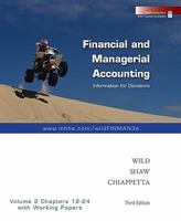 Financial and Managerial Accounting Vol. 2 (Ch. 12-24) softcover with Working Papers 0073360570 Book Cover