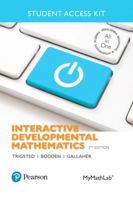 Interactive Developmental Mathematics: Prealgebra, Beginning and Intermediate Algebra -- 24 Month Student Access Card 0134659279 Book Cover
