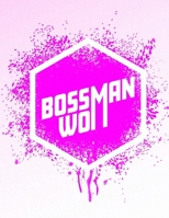 Boss Woman: Feminist Workout Log Book: Pink Splatter 1657540111 Book Cover